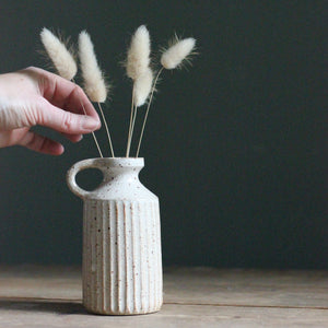 FRECKLED CARVED VASE #2