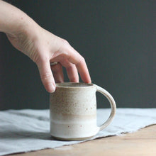 Load image into Gallery viewer, TALL TOASTED WHITE MUG #1