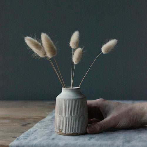 CARVED STEM VASE #2