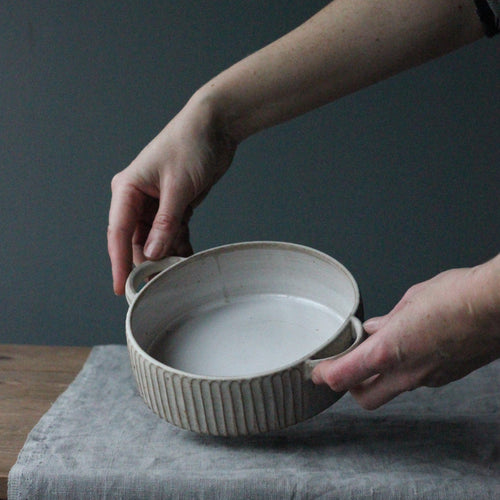 CARVED SERVING DISH