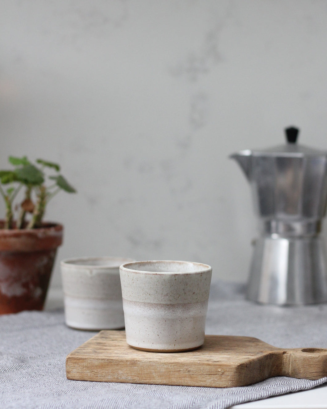 TOASTED WHITE COFFEE CUP