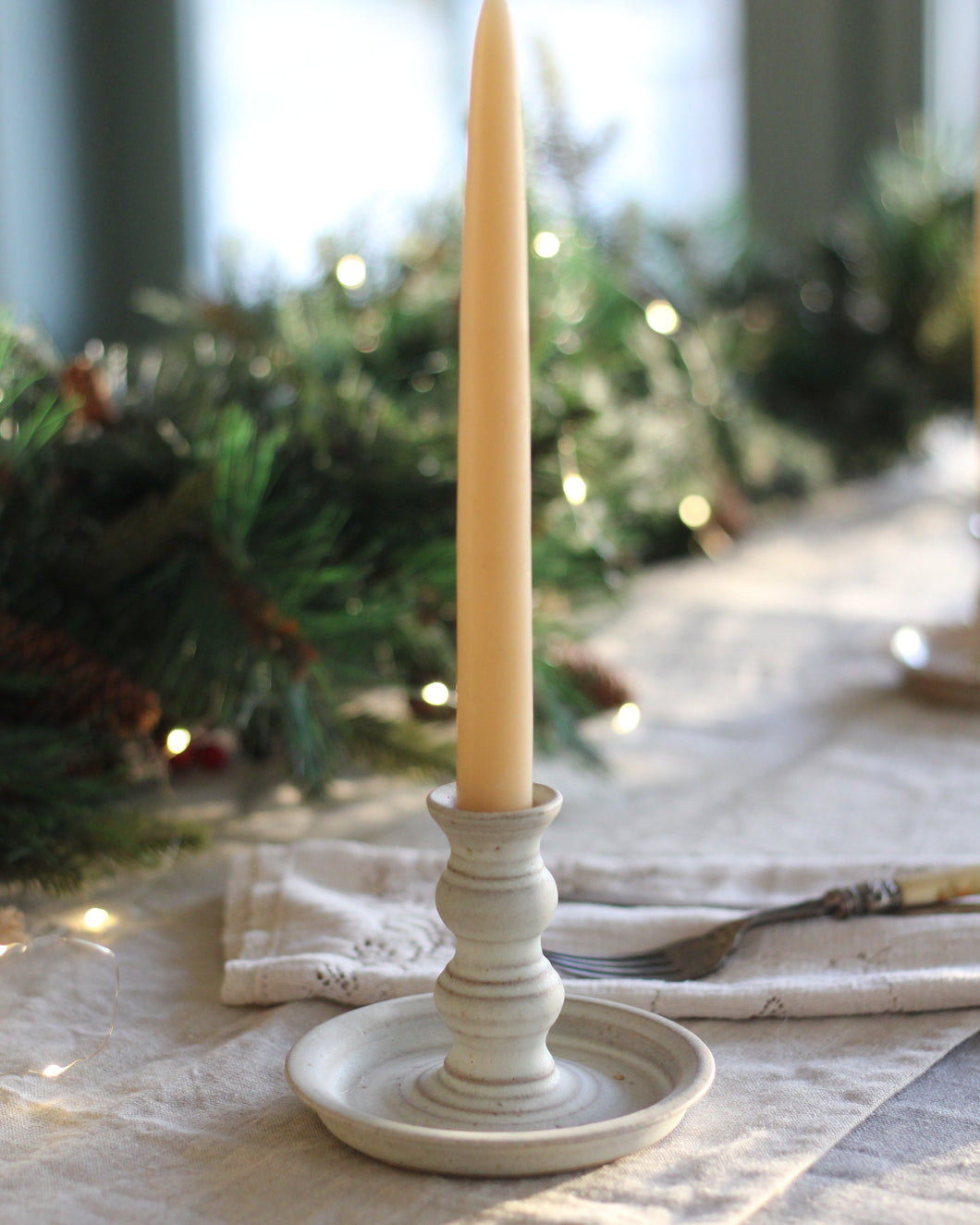 CARVED CANDLE HOLDER #3