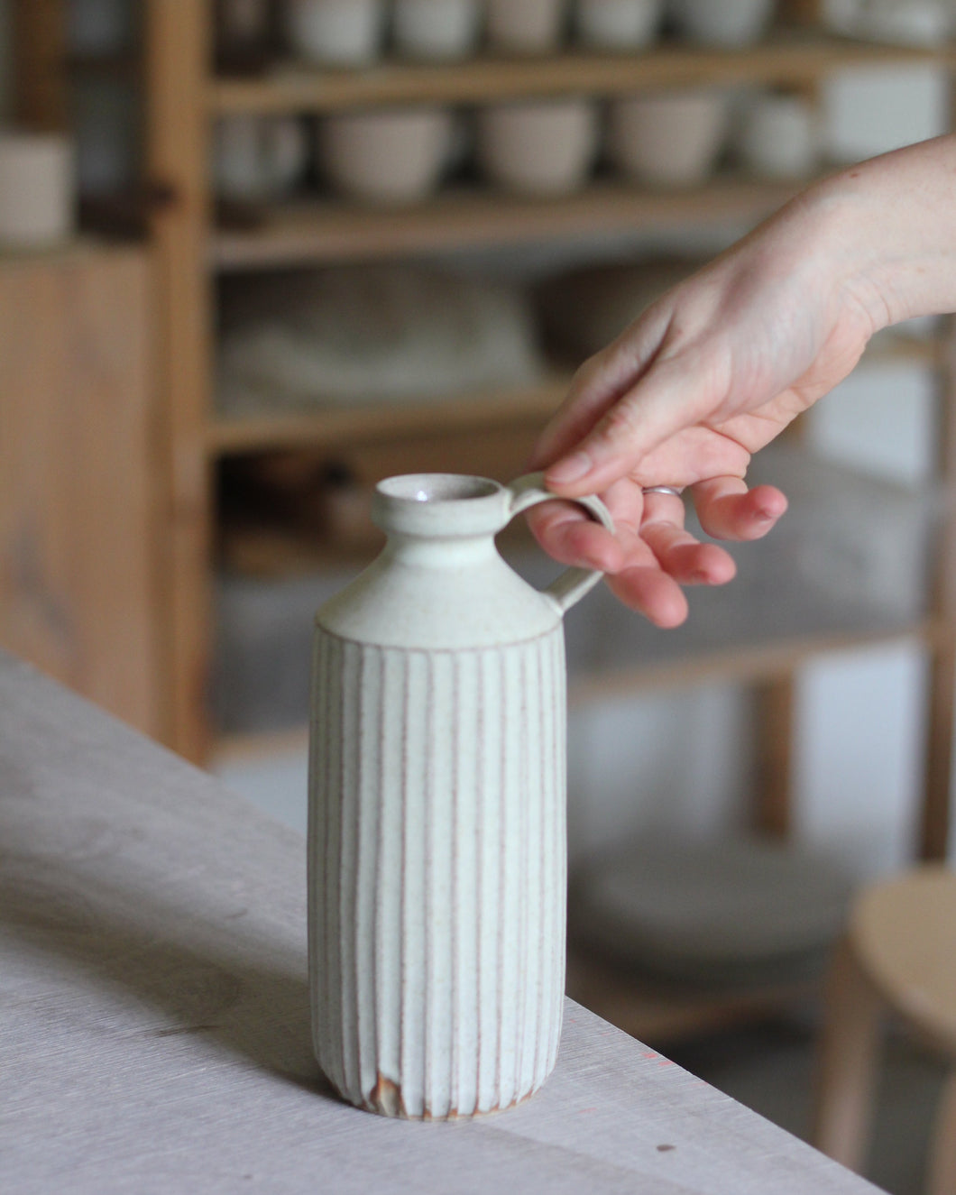 CARVED BOTTLE VASE #2