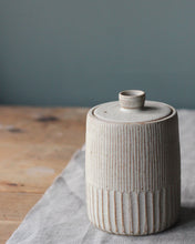 Load image into Gallery viewer, CARVED LIDDED JAR #1