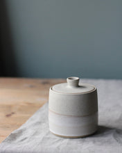 Load image into Gallery viewer, TOASTED WHITE LIDDED JAR #1