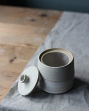 Load image into Gallery viewer, TOASTED WHITE LIDDED JAR #1