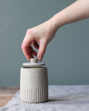 Load image into Gallery viewer, CARVED LIDDED JAR #1