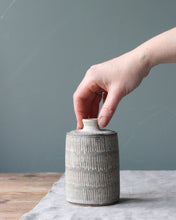 Load image into Gallery viewer, SGRAFFITO LIDDED JAR #3