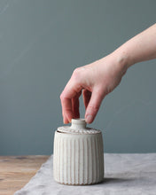 Load image into Gallery viewer, CARVED LIDDED JAR #3