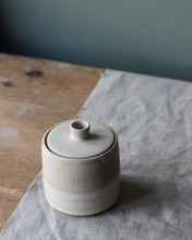 Load image into Gallery viewer, TOASTED WHITE LIDDED JAR #1