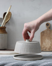 Load image into Gallery viewer, CARVED BUTTER DISH