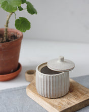 Load image into Gallery viewer, CARVED LIDDED POT #8