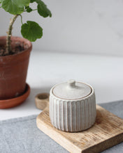 Load image into Gallery viewer, CARVED LIDDED POT #8
