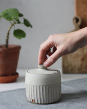 Load image into Gallery viewer, CARVED LIDDED POT #10