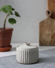 Load image into Gallery viewer, CARVED LIDDED POT #12