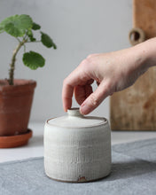 Load image into Gallery viewer, CARVED LIDDED POT #13