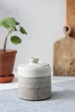 Load image into Gallery viewer, SGRAFFITO LIDDED POT #4