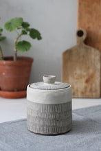 Load image into Gallery viewer, SGRAFFITO LIDDED POT #4