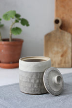Load image into Gallery viewer, SGRAFFITO LIDDED POT #4