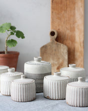 Load image into Gallery viewer, CARVED LIDDED POT #12