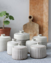 Load image into Gallery viewer, CARVED LIDDED POT #9