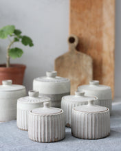 Load image into Gallery viewer, CARVED LIDDED POT #13